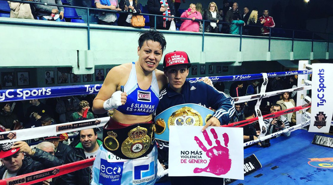 «La Monita» Esteche la rompio y gano el Mundial Unificado Super Ligero!