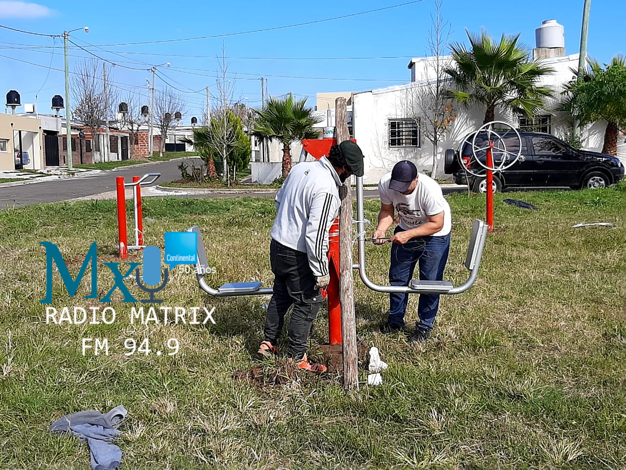SE INSTALÓ UNA ESTACIÓN SALUDABLE EN VILLA ADELA Y EN CARRETERA LA CRUZ