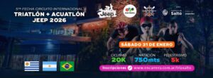 GRAN EXPECTATIVA POR UNA FECHA DEL TRIATLON JEEP EN SALTO QUE HARÁ HISTORIA