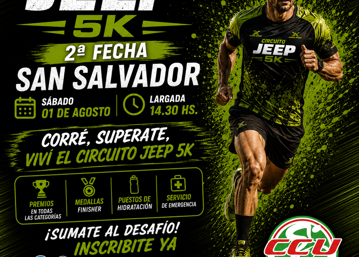 ESTE SÁBADO LOS 5K TIENEN SU SEGUNDA FECHA EN SAN SALVADOR