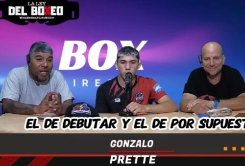 BOXEADOR GONZALO PRETTE EN «LA LEY DEL BOXEO»