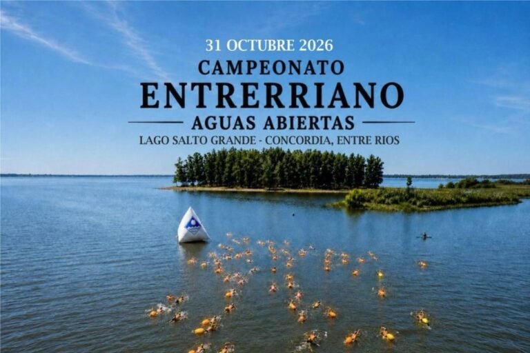 Concordia será escenario del Entrerriano de aguas abiertas